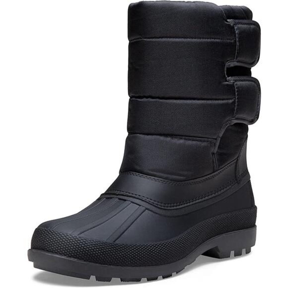 Men's Waterproof Insulated Warm Fur Lined Duck Outdoor Winter Boots